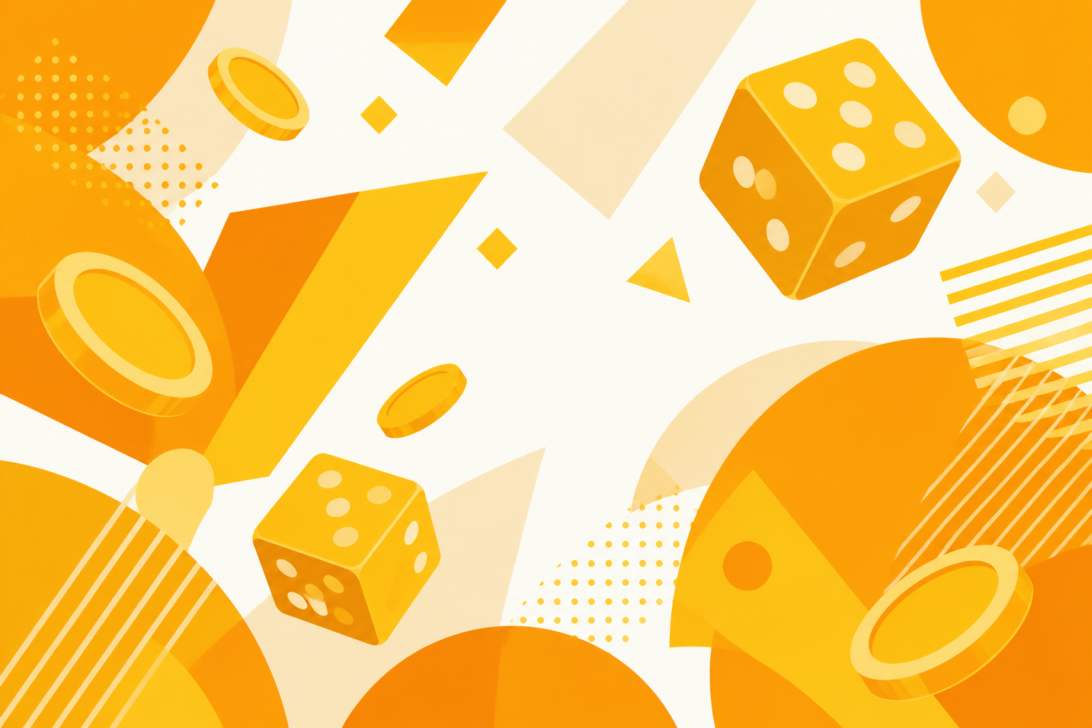 Composición decorativa en tonos dorados con motivos de juego abstractos
